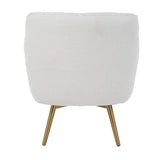 White Sheepskin Swivel Chair by Uttermost Oasis, alternate view 6