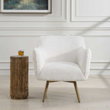 White Sheepskin Swivel Chair by Uttermost Oasis, alternate view 8