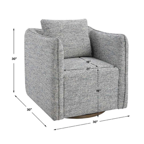 Modern European furniture - Flanged Edge Swivel Chair - www.oroa.com