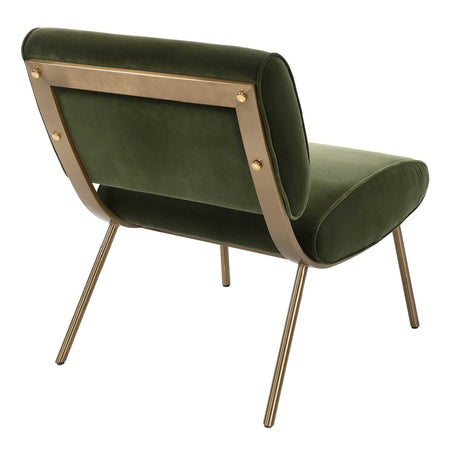 Green Velvet Accent Chair by Uttermost Knoll, alternate view 5