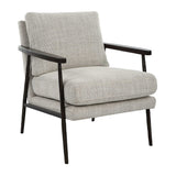 Neutral-Toned Fabric Accent Chair by Uttermost Sebastian, alternate view 3