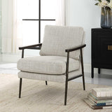 Neutral-Toned Fabric Accent Chair by Uttermost Sebastian, alternate view 8