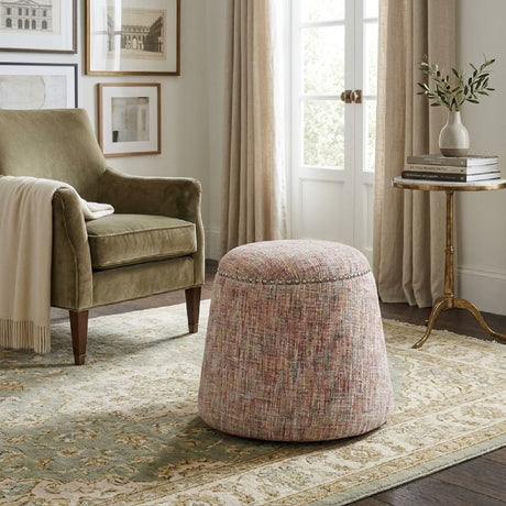 Confetti Chenille Ottoman by Uttermost Gumdrop, alternate view 5