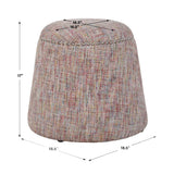 Confetti Chenille Ottoman by Uttermost Gumdrop, alternate view 4
