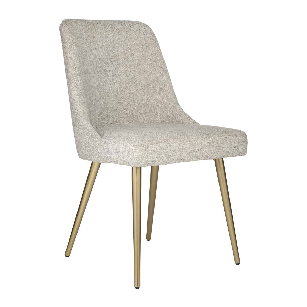 Taupe Fabric Sloped Dining Chair by Uttermost Bramwell, alternate view 3
