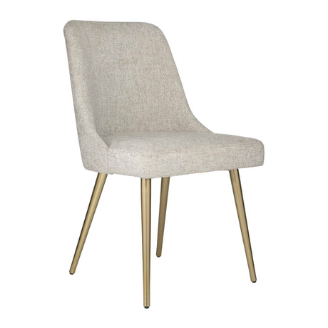 Taupe Fabric Sloped Dining Chair by Uttermost Bramwell, alternate view 3