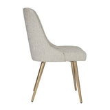 Taupe Fabric Sloped Dining Chair by Uttermost Bramwell, alternate view 4