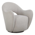 Beige Cutout-Back Swivel Chair by Uttermost Wander