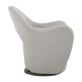 Beige Cutout-Back Swivel Chair by Uttermost Wander, alternate view 4