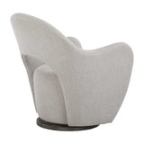 Beige Cutout-Back Swivel Chair by Uttermost Wander, alternate view 5