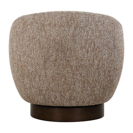 Brown Barrel Swivel Chair by Uttermost Dunes, alternate view 4