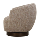 Brown Barrel Swivel Chair by Uttermost Dunes, alternate view 5