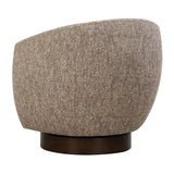 Brown Barrel Swivel Chair by Uttermost Dunes, alternate view 6