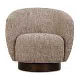 Brown Barrel Swivel Chair by Uttermost Dunes