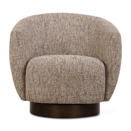 Brown Barrel Swivel Chair by Uttermost Dunes