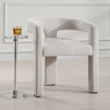 White Three-Legged Dining Chair by Uttermost Perspective, alternate view 7