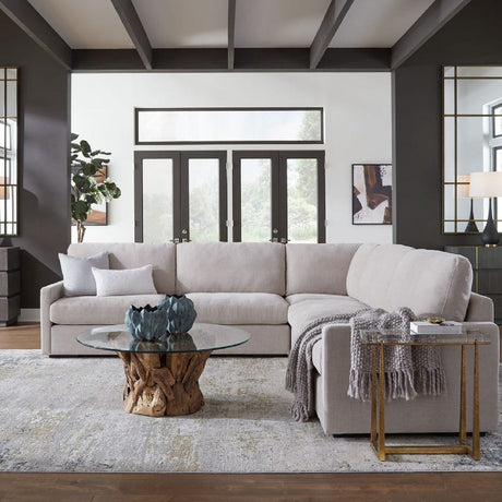 Modern European furniture - Beige Sectional Sofa - www.oroa.com