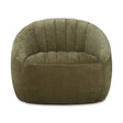 Green Chambray Channeled Swivel Chair by Uttermost Narrows