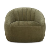 Green Chambray Channeled Swivel Chair by Uttermost Narrows