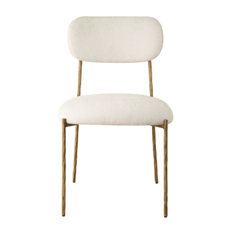 White Floating-Back Dining Chairs (2) by Uttermost Capture, alternate view 3