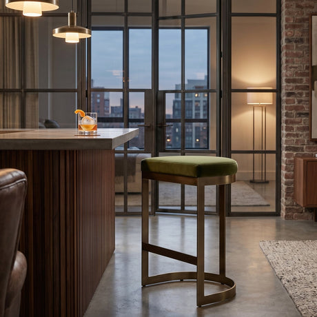 Modern European furniture - Iron Arched Counter Stool - www.oroa.com