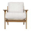 White Sheepskin Cushioned Lounge Chair by Uttermost Laid Back