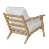 White Sheepskin Cushioned Lounge Chair by Uttermost Laid Back, alternate view 4