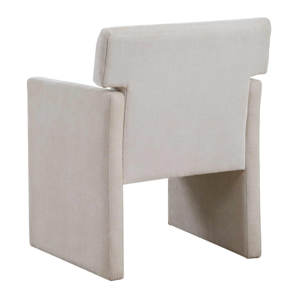 White Velvet Dining Chair by Uttermost Colette, alternate view 5