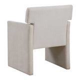White Velvet Dining Chair by Uttermost Colette, alternate view 5