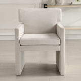 White Velvet Dining Chair by Uttermost Colette, alternate view 9