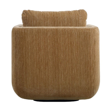 Modern European furniture - Chenille Rounded Swivel Chair - www.oroa.com