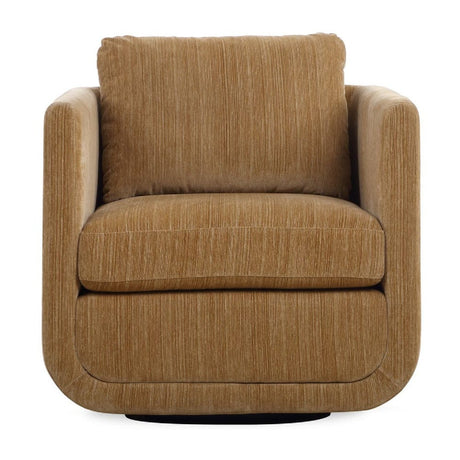 Modern European furniture - Chenille Rounded Swivel Chair - www.oroa.com