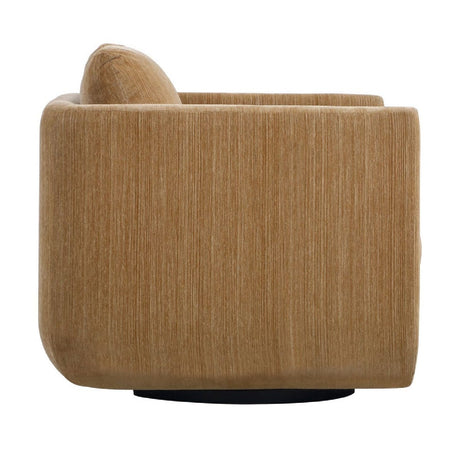 Modern European furniture - Chenille Rounded Swivel Chair - www.oroa.com