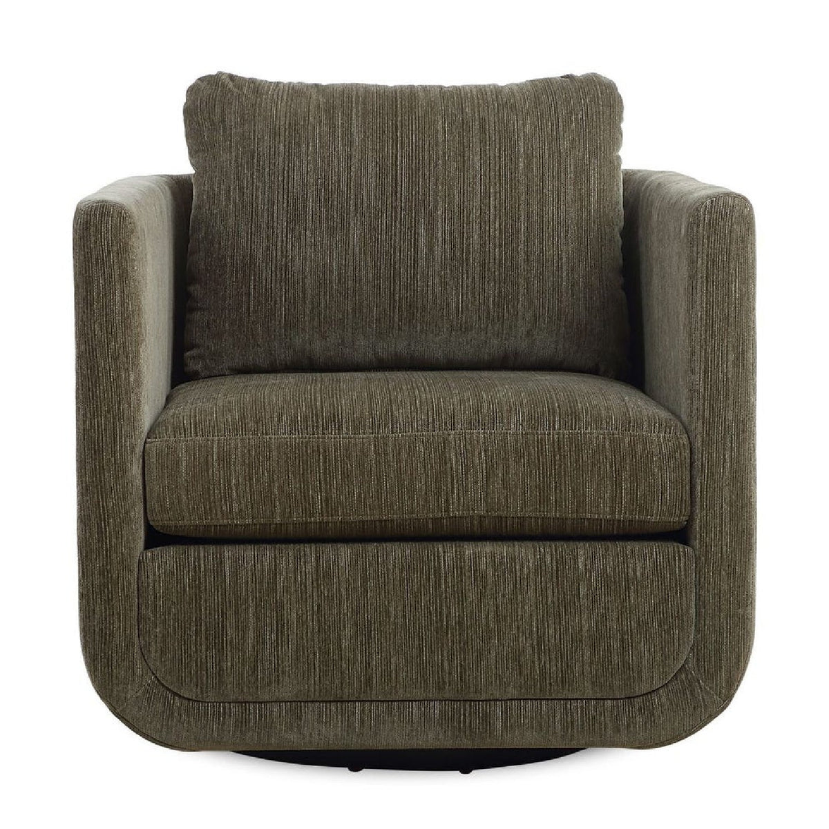 Modern European furniture - Chenille Rounded Swivel Chair - www.oroa.com