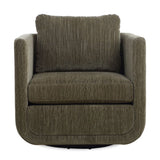 Modern European furniture - Chenille Rounded Swivel Chair - www.oroa.com