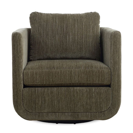 Modern European furniture - Chenille Rounded Swivel Chair - www.oroa.com