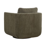 Modern European furniture - Chenille Rounded Swivel Chair - www.oroa.com