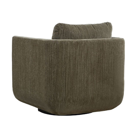 Modern European furniture - Chenille Rounded Swivel Chair - www.oroa.com