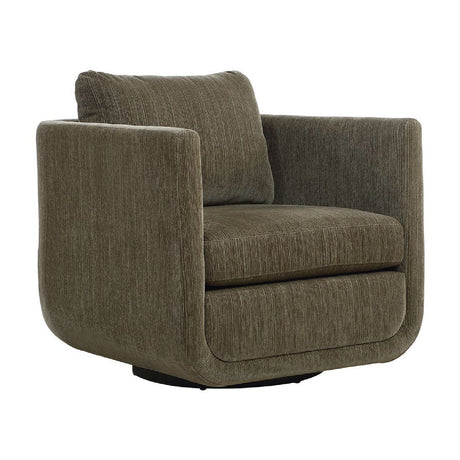 Modern European furniture - Chenille Rounded Swivel Chair - www.oroa.com