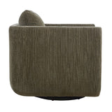 Modern European furniture - Chenille Rounded Swivel Chair - www.oroa.com