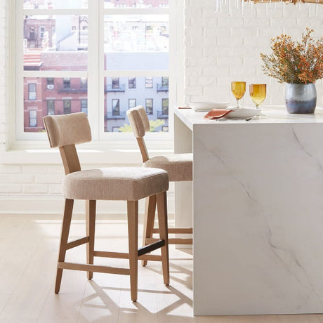 Modern European furniture - T-Shaped Back Counter Stool - www.oroa.com