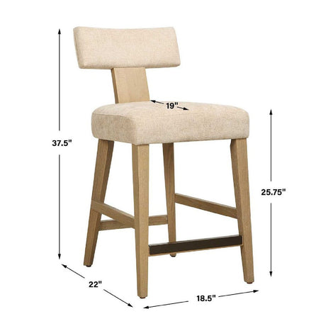 Modern European furniture - T-Shaped Back Counter Stool - www.oroa.com
