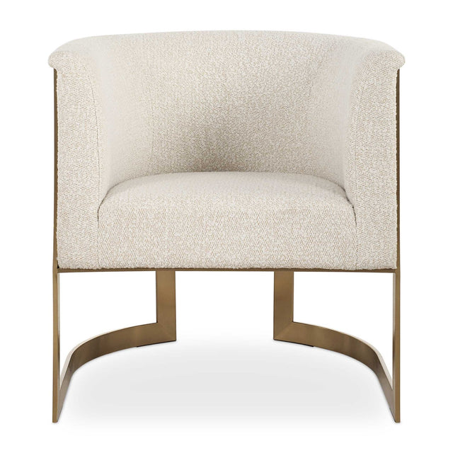 Tan Boucle Cantilevered Accent Chair by Uttermost Bellina