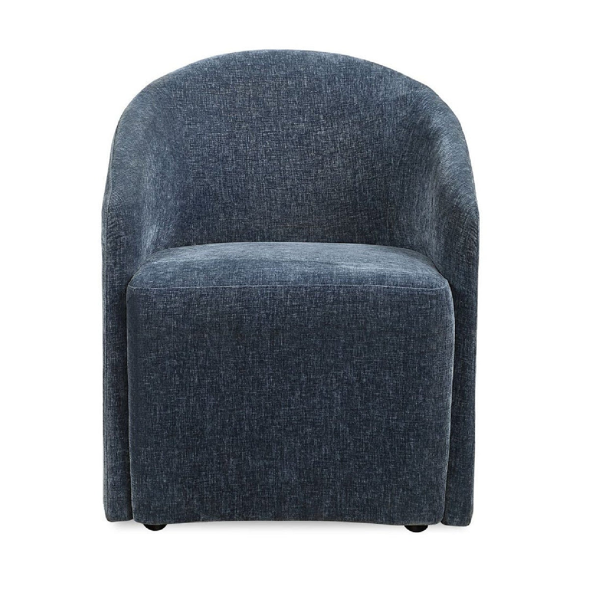 Modern European furniture - Velvet Dining Chair with Casters - www.oroa.com