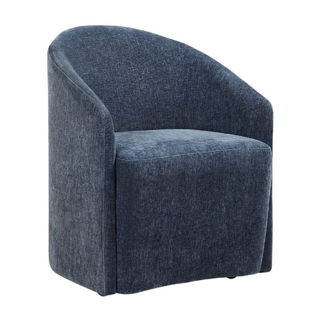 Modern European furniture - Velvet Dining Chair with Casters - www.oroa.com