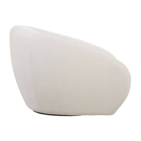 Modern European furniture - Curved-Back Velvet Swivel Chair - www.oroa.com