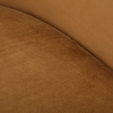 Modern European furniture - Curved-Back Velvet Swivel Chair - www.oroa.com