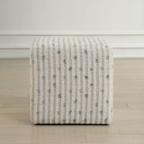 Modern European furniture - Chenille Cube Ottoman - www.oroa.com