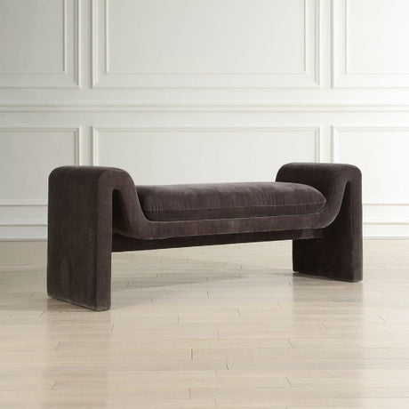 Black Velvet Bench by Uttermost Manson, alternate view 6