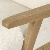 Modern European furniture - Oak Framed Padded Dining Chair - www.oroa.com